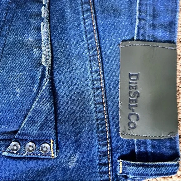 Diesel Blue Distressed Men's Jeans - Picture 7 of 7